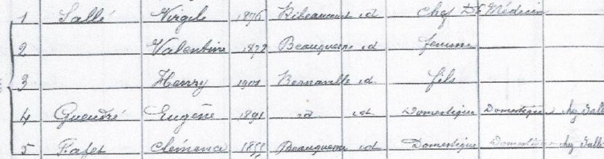 recensement 1911